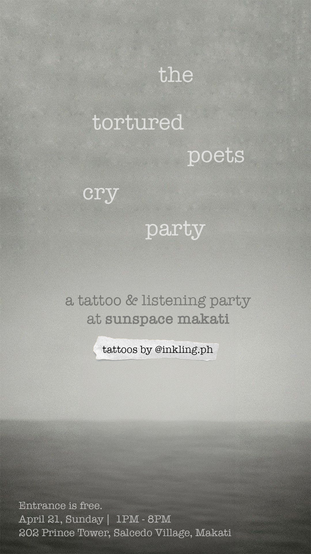 The Tortured Poets Tattoo & Listening Party