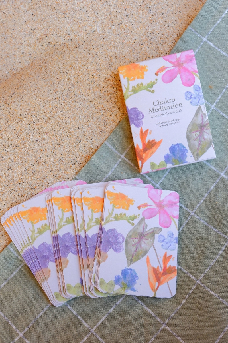 chakra meditation ~ botanical card deck