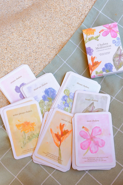 chakra meditation ~ botanical card deck