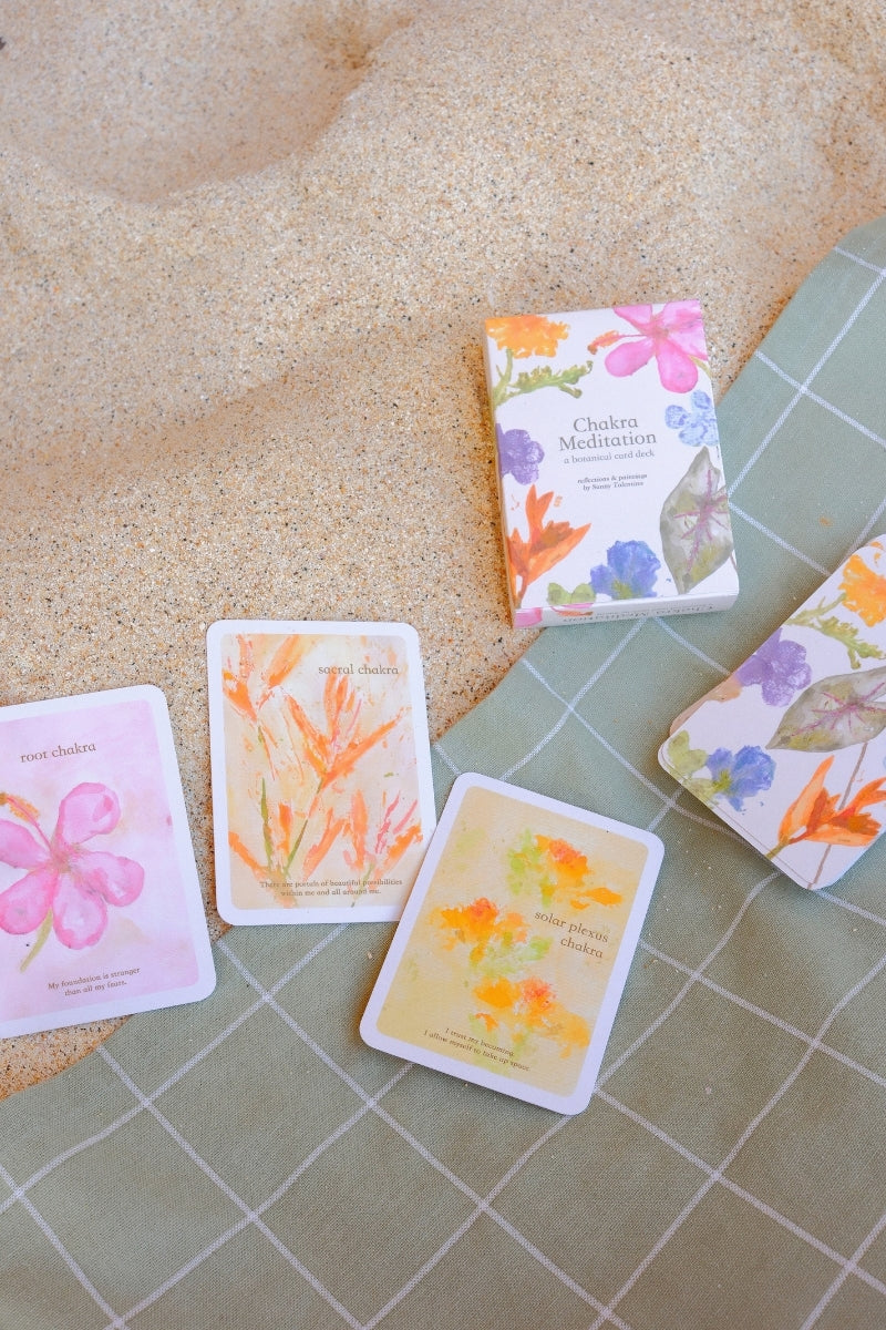 chakra meditation ~ botanical card deck