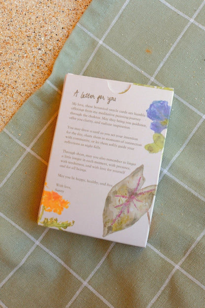 chakra meditation ~ botanical card deck