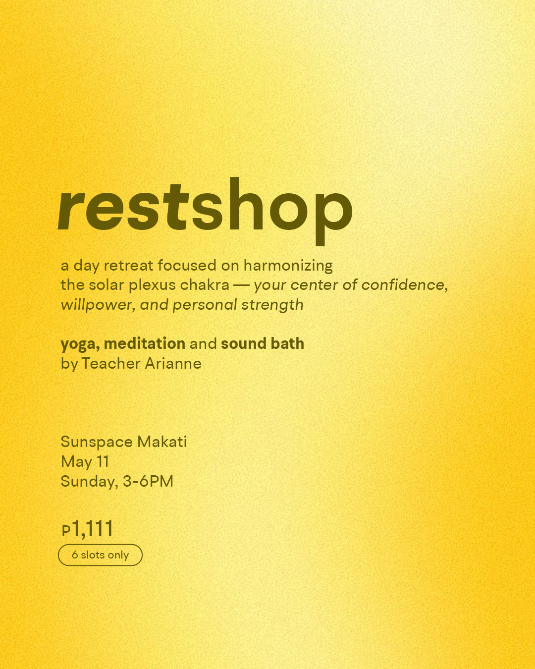 Solar Plexus Chakra Restshop
