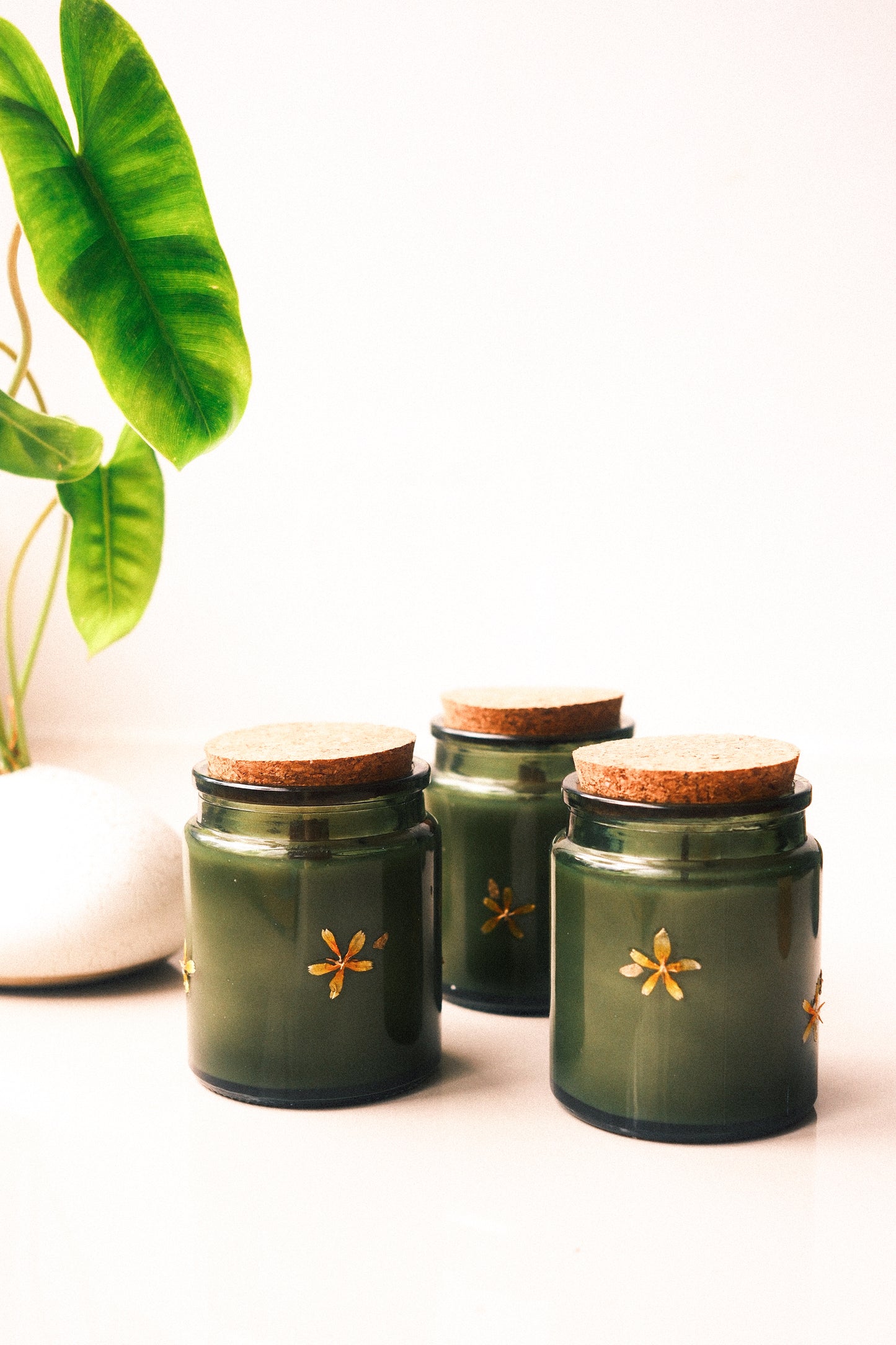 heart chakra flower candle