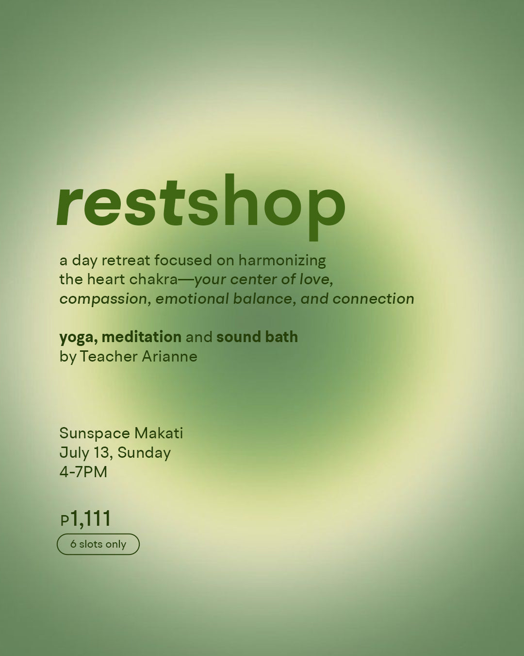 Heart Chakra Restshop