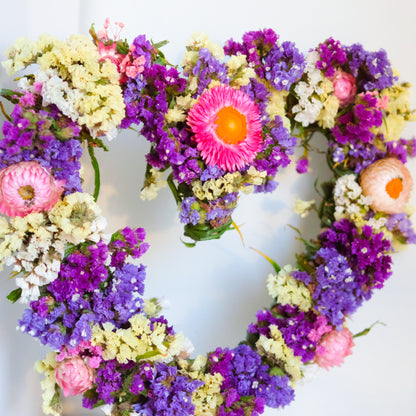heart flower wreath