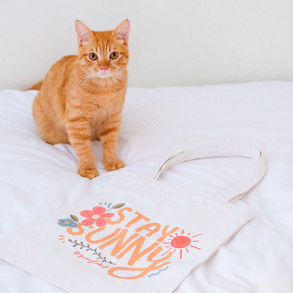 sunny tote bag