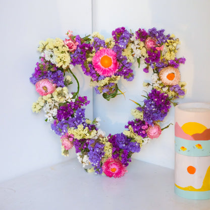 heart flower wreath